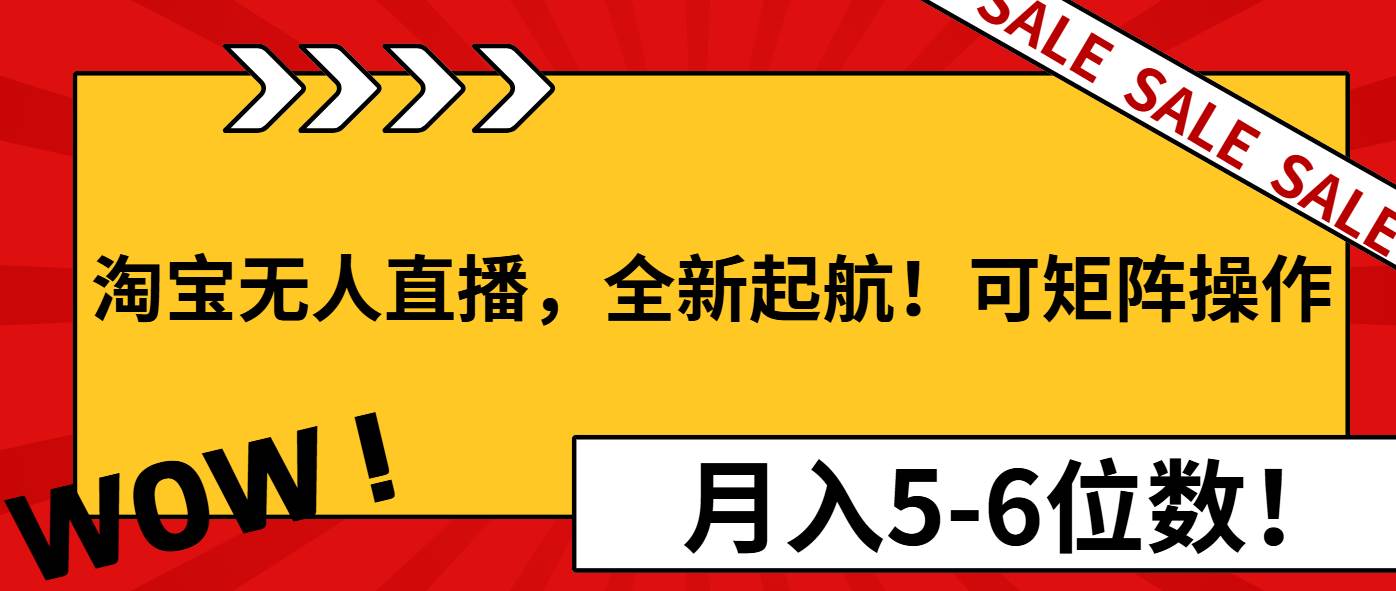 （13946期）淘宝无人直播，全新起航！可矩阵操作，月入5-6位数！178轻创-专注分享网络创业落地实操课程 – 全网首发_高质量项目输出178轻创